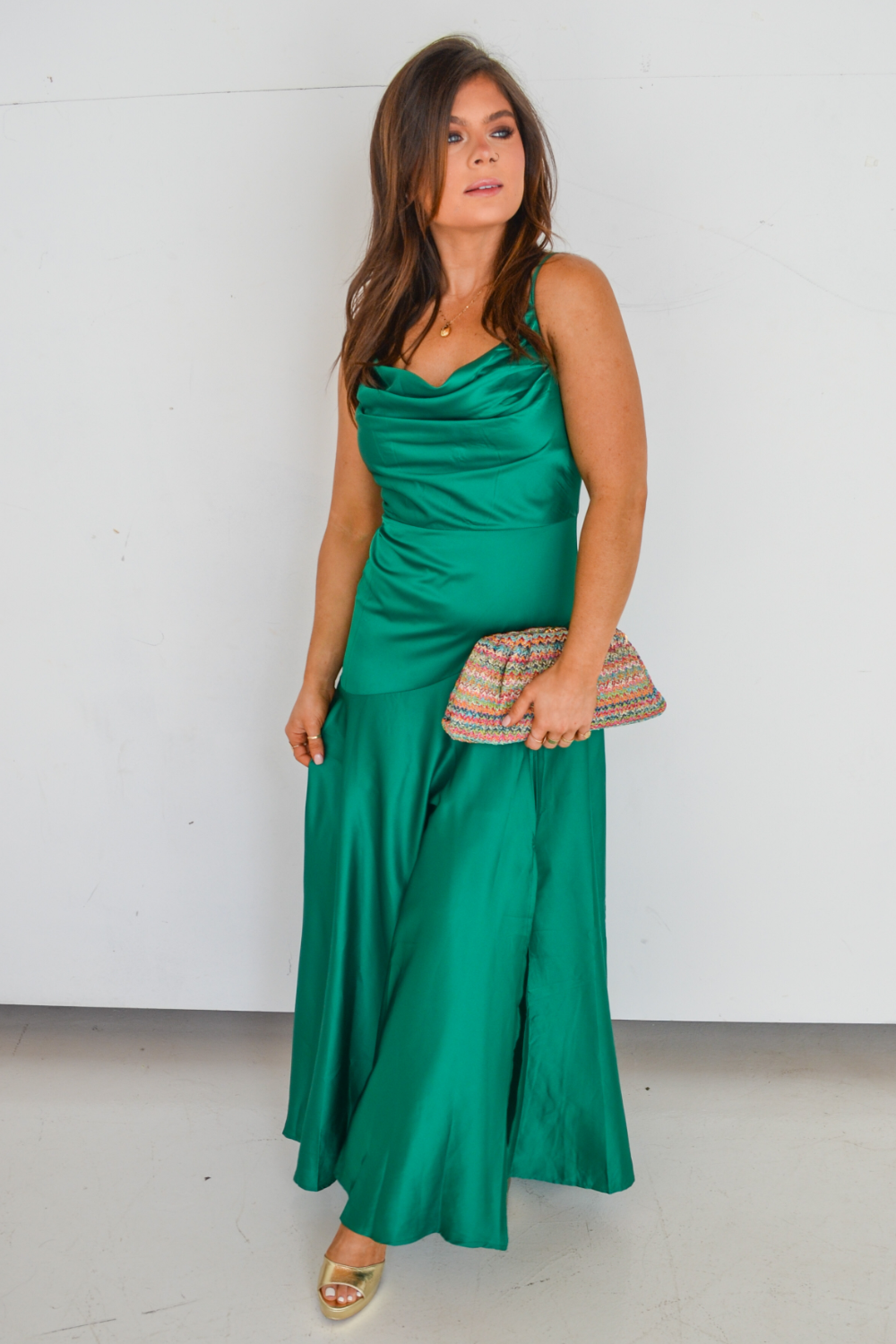 Bailey Satin Maxi Dress - Seven 1 Seven