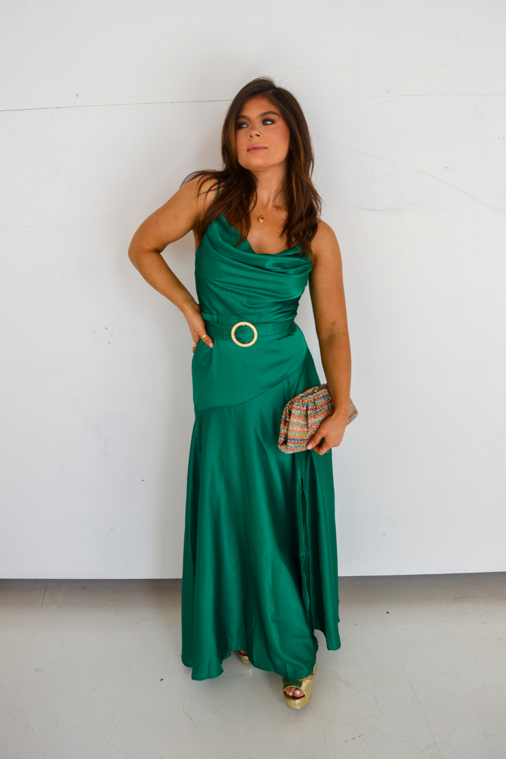 Bailey Satin Maxi Dress - Seven 1 Seven