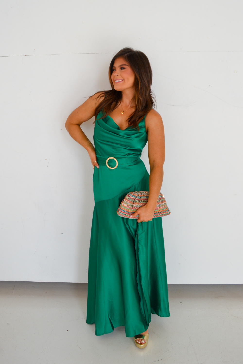 Bailey Satin Maxi Dress - Seven 1 Seven