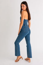 Load image into Gallery viewer, Strapless Denim Jumpsuit
