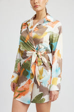 Load image into Gallery viewer, Watercolor Printed Wrap Dress
