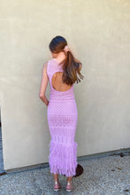 Load image into Gallery viewer, Knit Fringe Trim Midi
