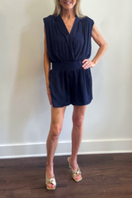 Load image into Gallery viewer, Smocked Waist Pleated Romper
