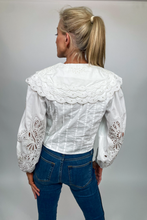 Load image into Gallery viewer, Eyelet Poplin Blouse
