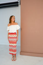 Load image into Gallery viewer, Zig Zag Knit Midi Skirt
