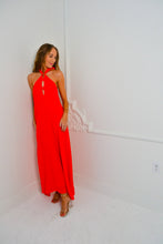 Load image into Gallery viewer, Bow Front Halter Maxi
