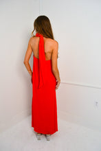 Load image into Gallery viewer, Bow Front Halter Maxi
