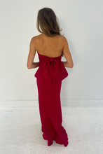 Load image into Gallery viewer, Strapless Bow Back Formal Dress
