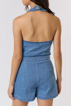 Load image into Gallery viewer, Halter Vest Denim
