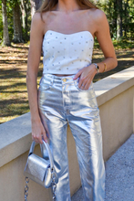 Load image into Gallery viewer, Palisades Denim Embellished Top
