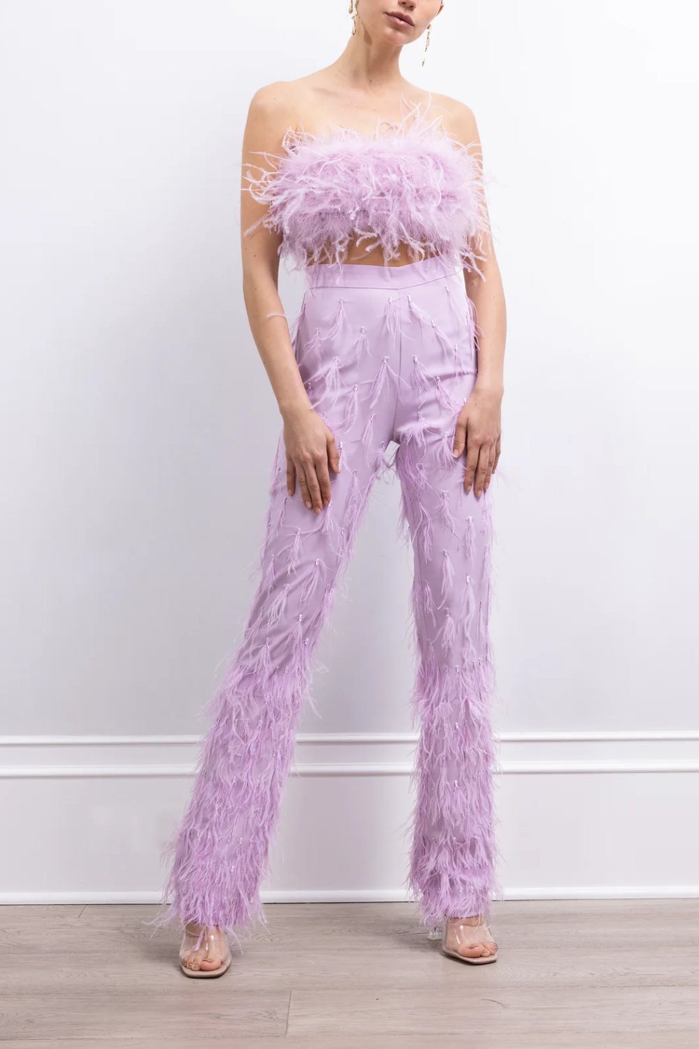 Ostrich Feather Pants