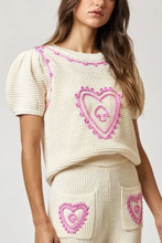 Load image into Gallery viewer, Heart Knit Lounge Set
