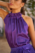 Load image into Gallery viewer, Satin High Neck Top
