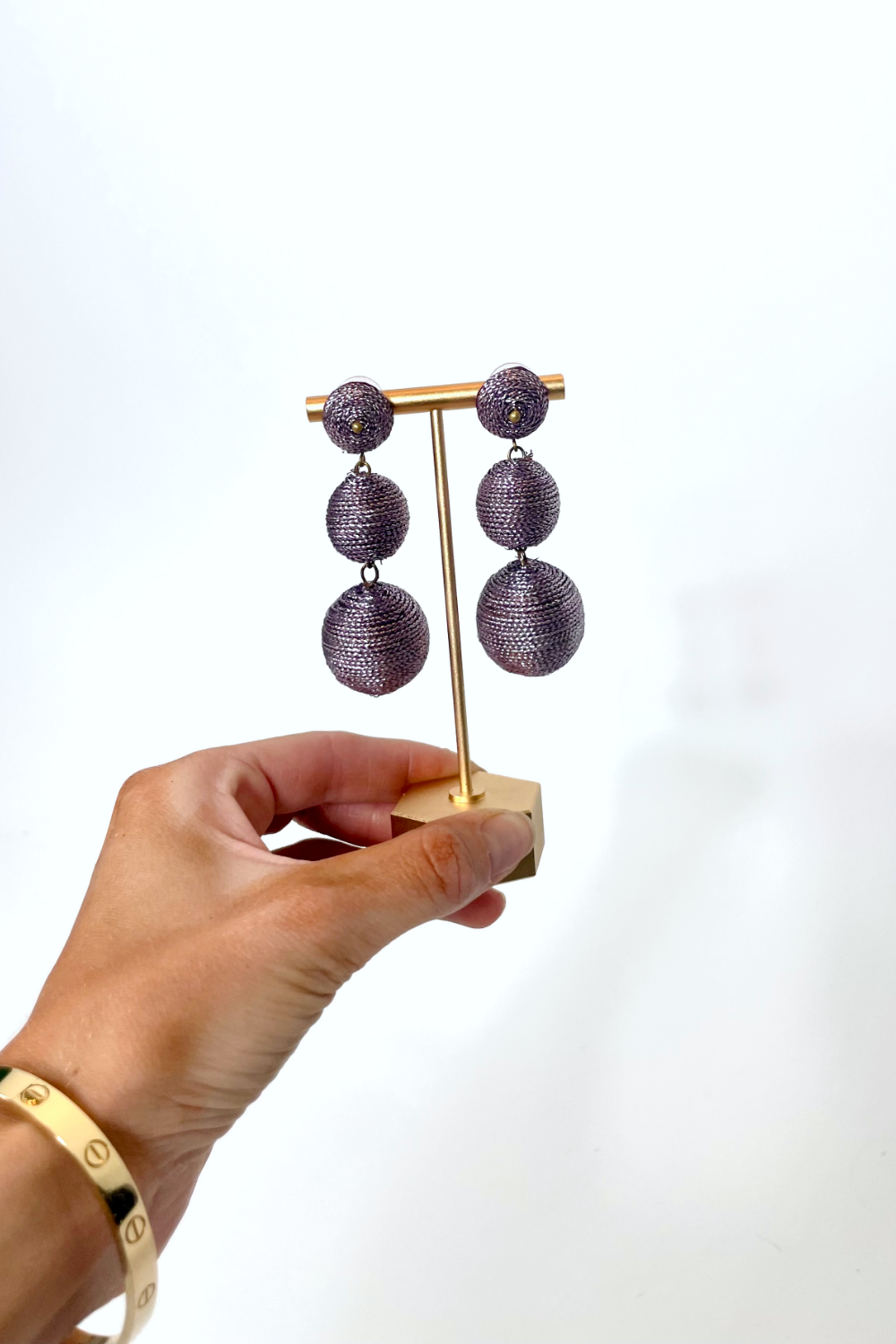 Purple Statement Earrings