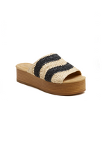 Load image into Gallery viewer, Raffia Platform Sandal
