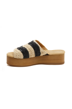 Load image into Gallery viewer, Raffia Platform Sandal
