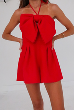 Load image into Gallery viewer, Madi Bow Front Romper
