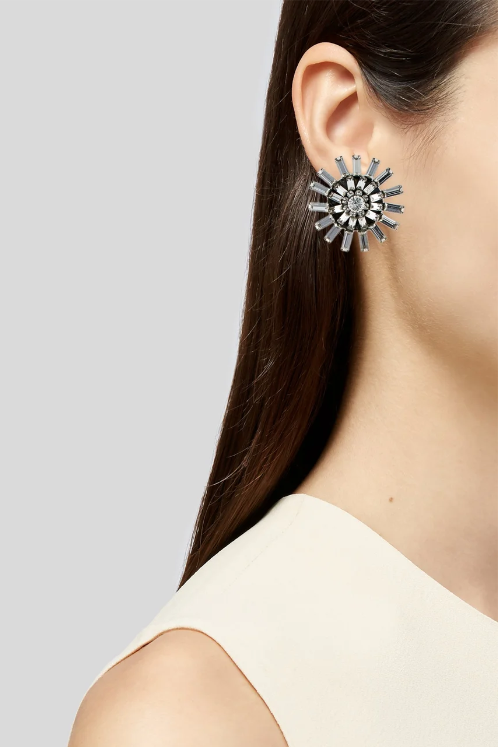 Silver Starburst Earrings