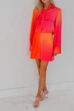 Load image into Gallery viewer, Sunset Ombré Shirt Dress
