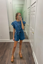 Load image into Gallery viewer, Ruffle Tie-Waist Romper
