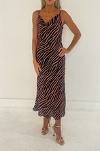 Load image into Gallery viewer, Tiger Print Slip Dress
