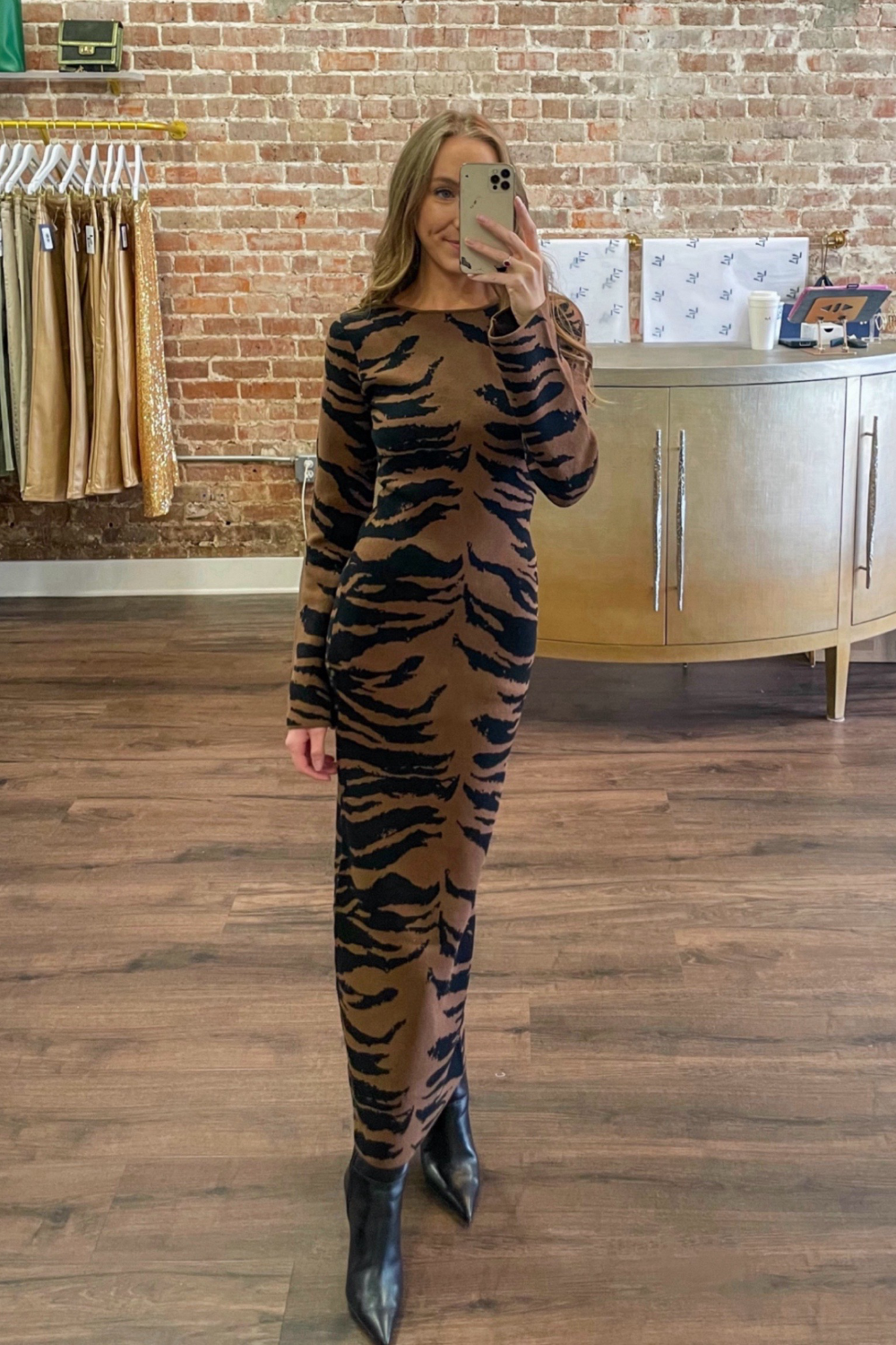 Tiger Sweater Dress