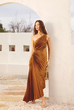 Load image into Gallery viewer, Asymmetrical Pleated Dress - Seven 1 Seven
