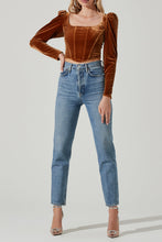 Load image into Gallery viewer, Ashbury Velvet Corset Tops Seven 1 Seven 
