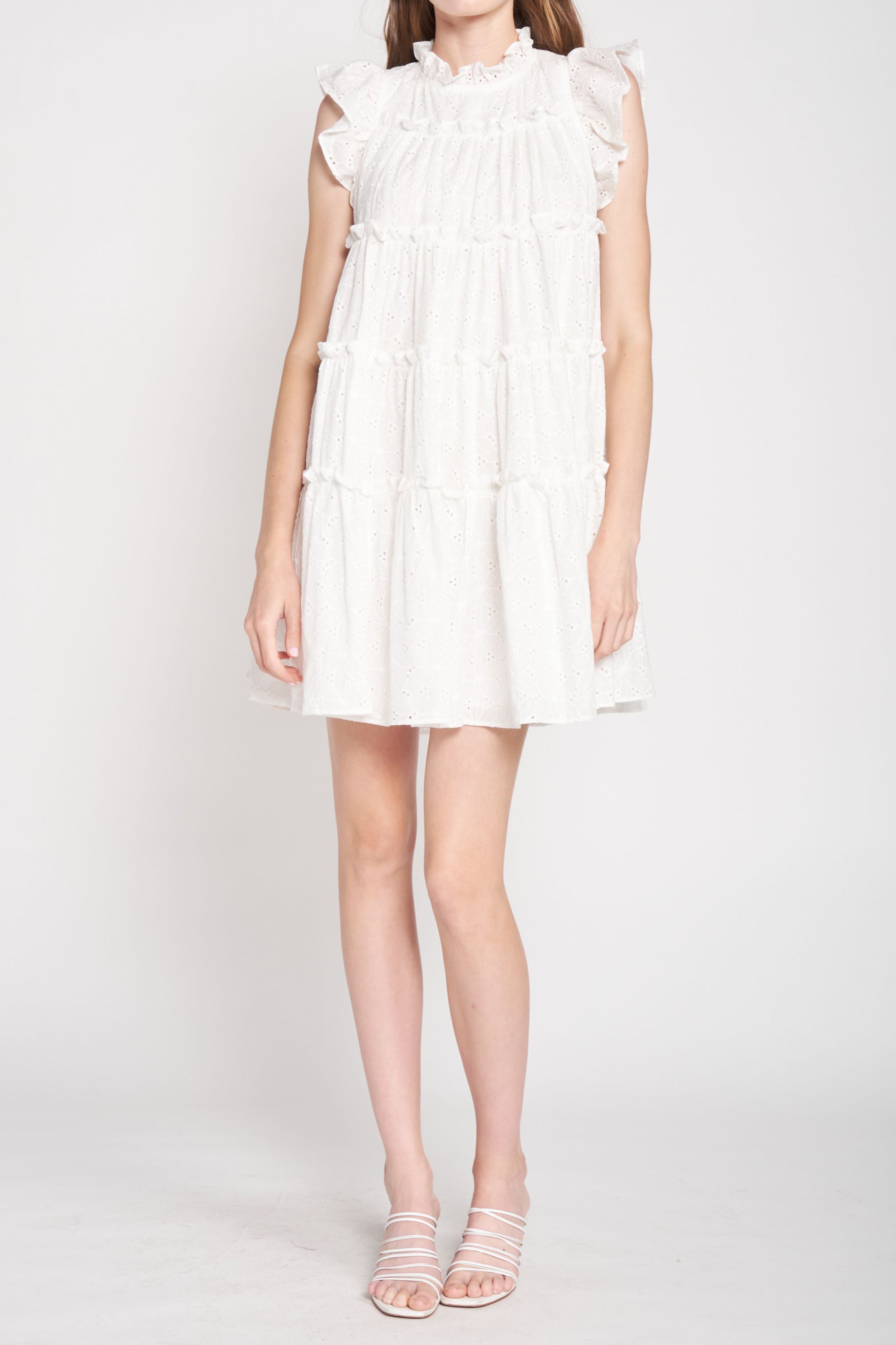 Kiko Eyelet Tiered Dress Dresses Seven 1 Seven 