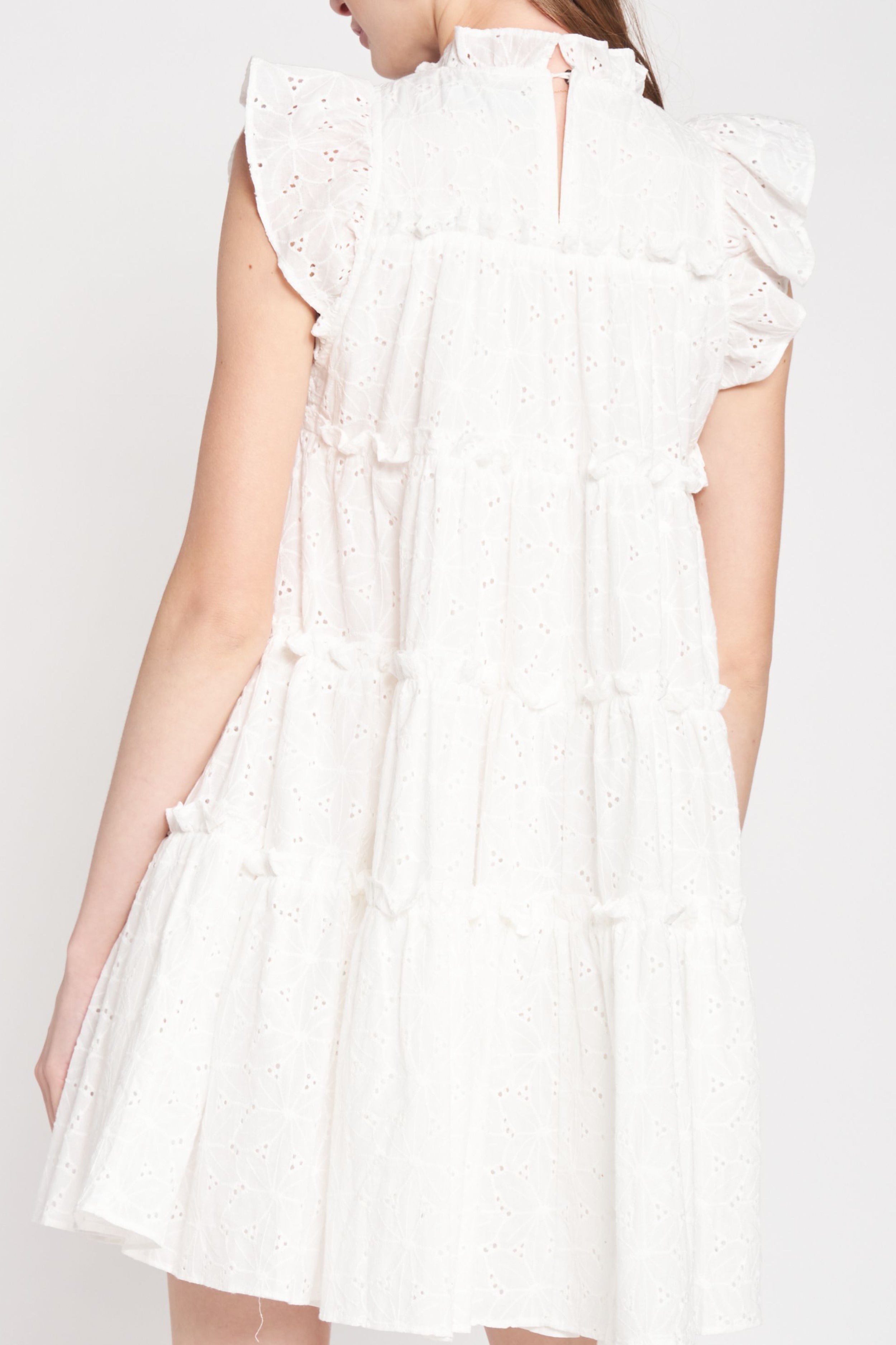 Kiko Eyelet Tiered Dress Dresses Seven 1 Seven 