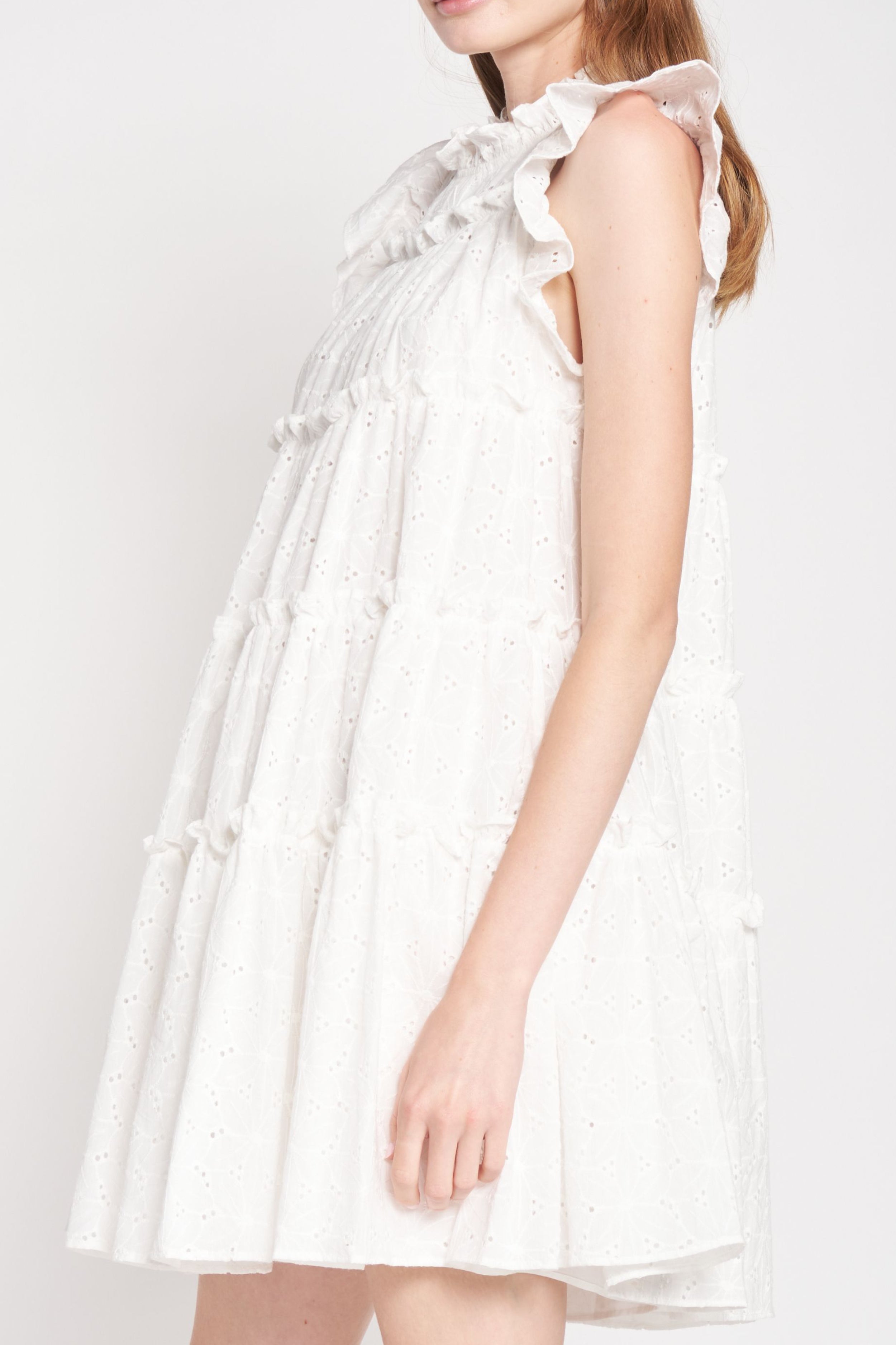 Kiko Eyelet Tiered Dress Dresses Seven 1 Seven 