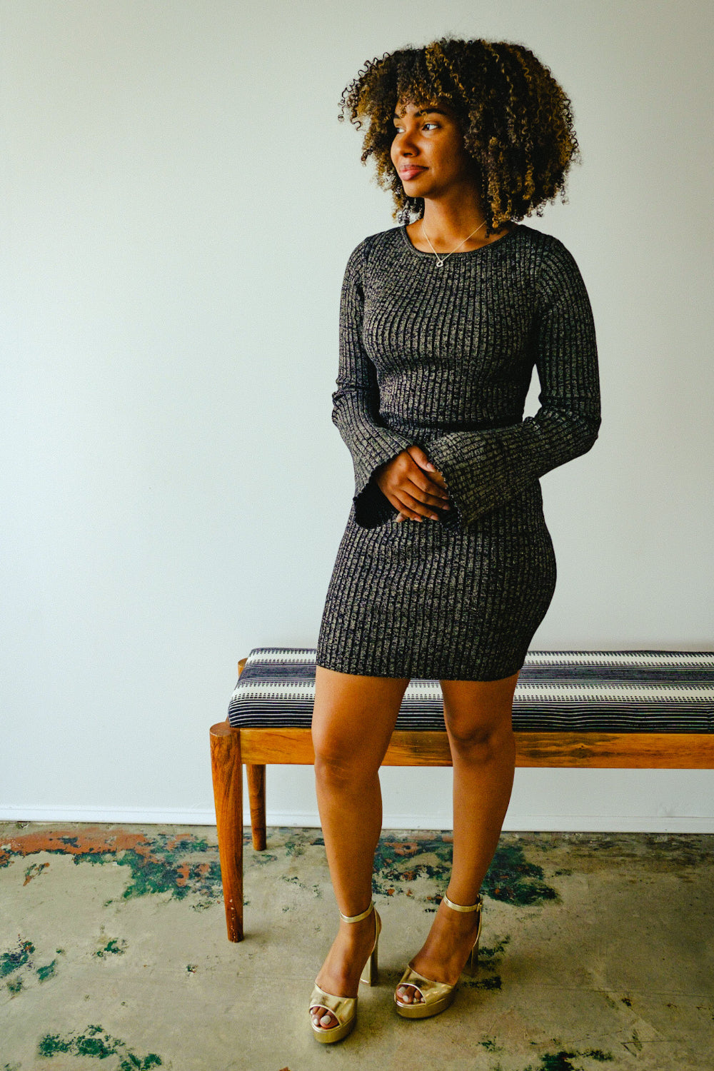 Kiara Ribbed Mini Dress Dresses Seven 1 Seven 