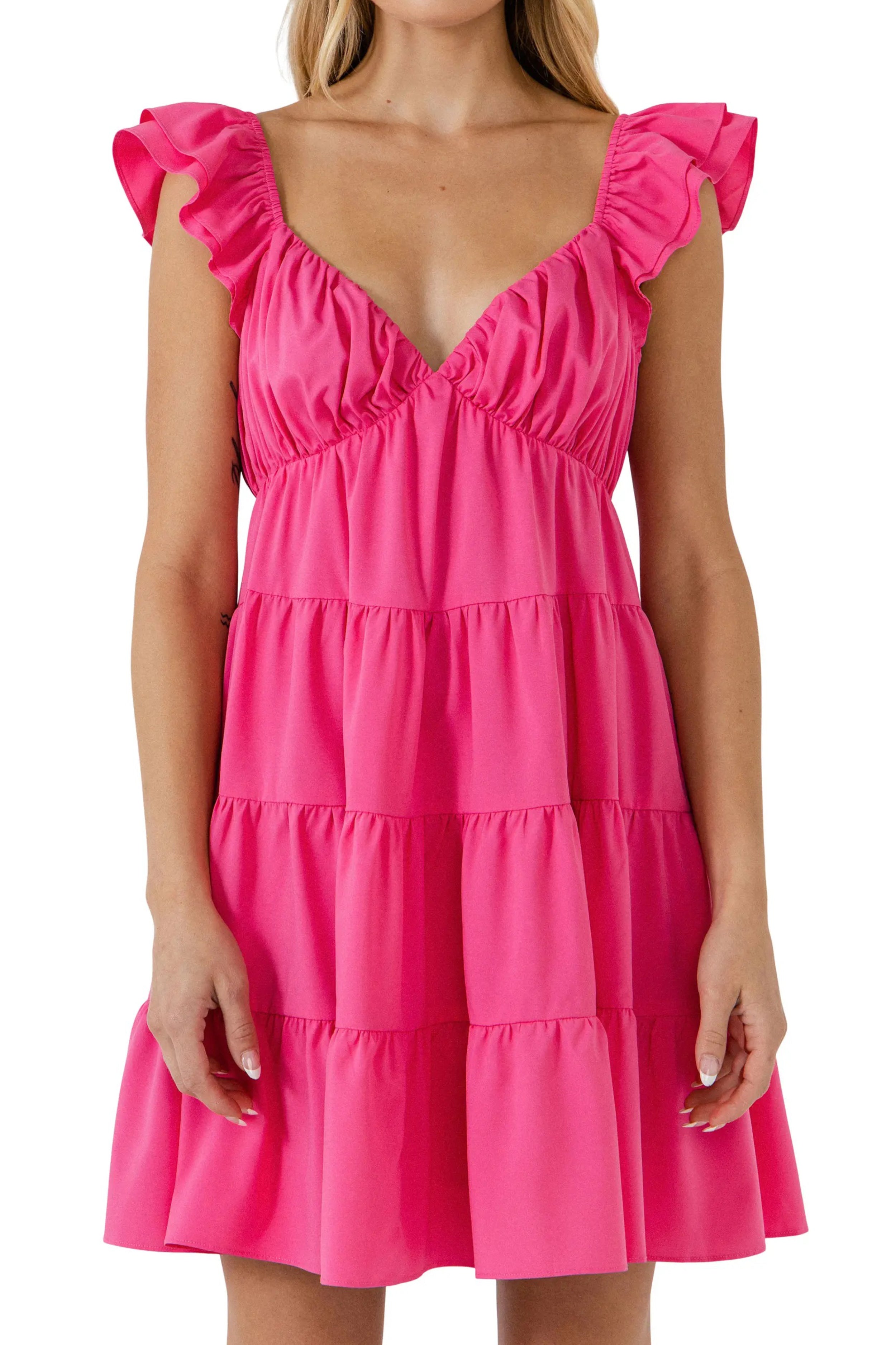 Lori Tiered Mini Dress Dresses Seven 1 Seven 