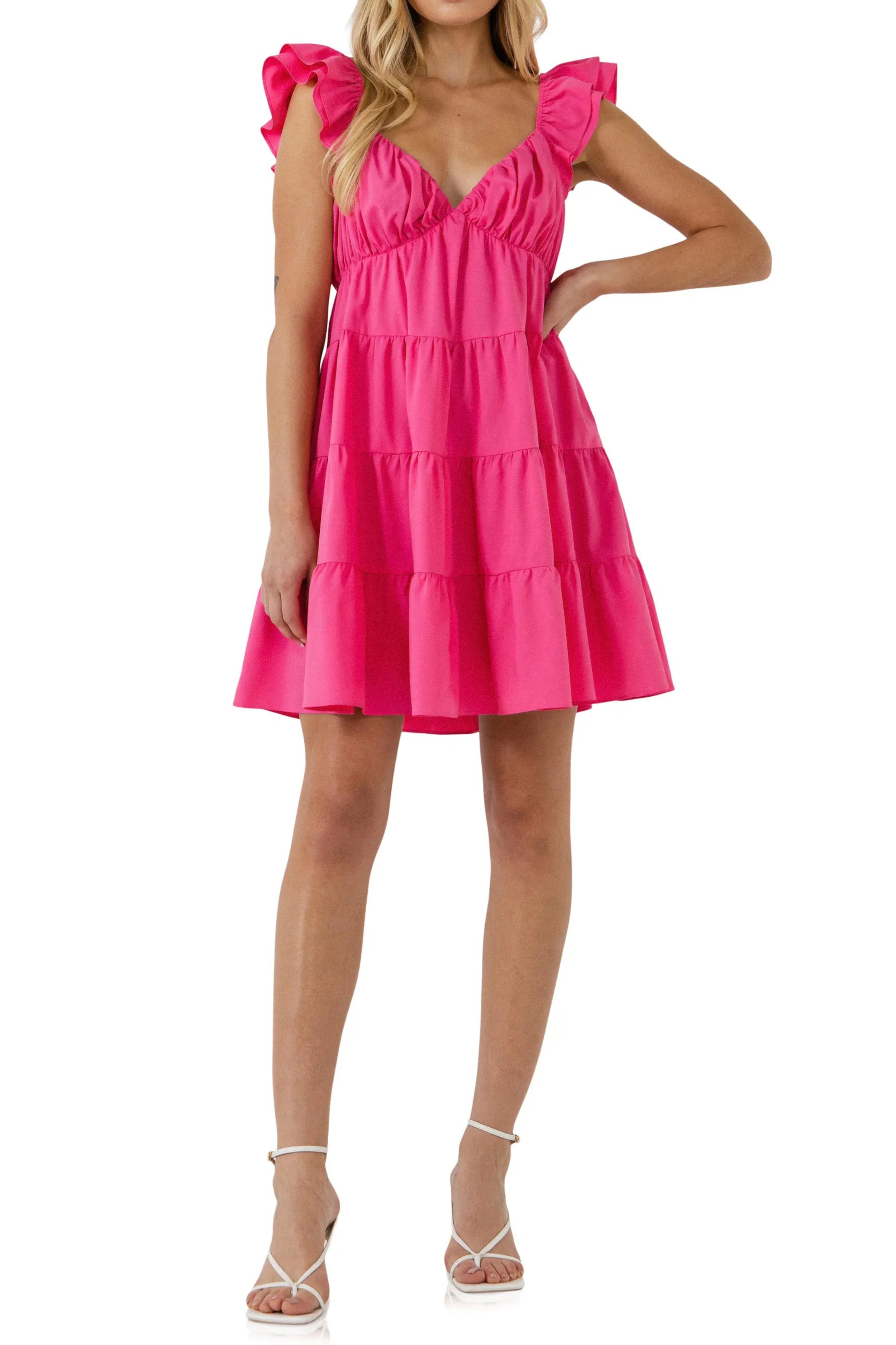 Lori Tiered Mini Dress Dresses Seven 1 Seven 