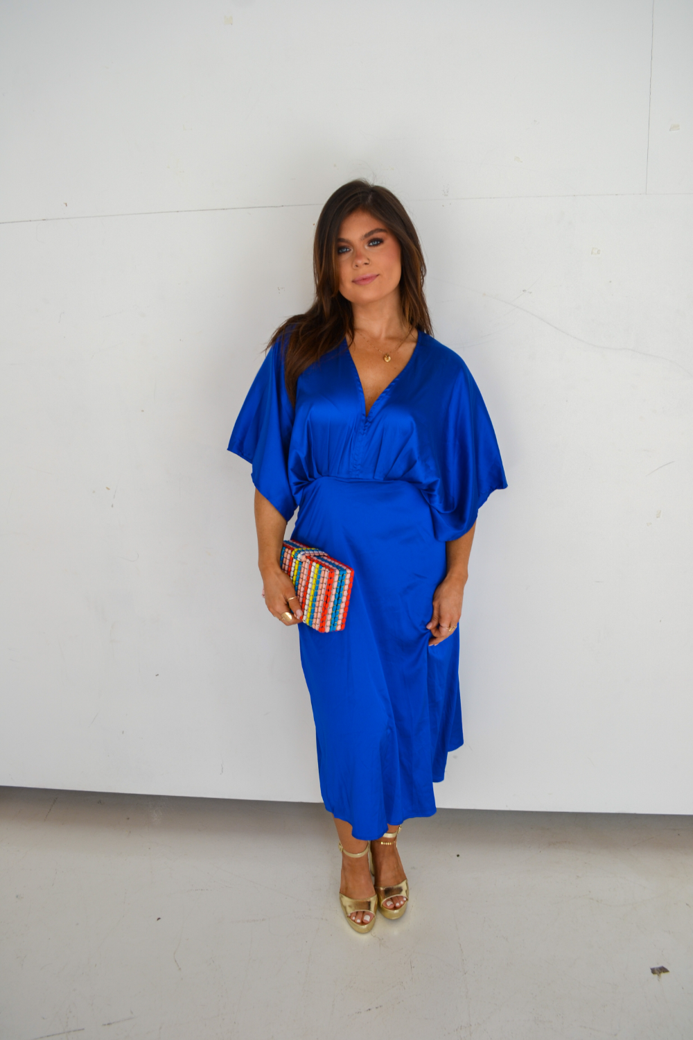 Shelby Satin Midi Dress - Seven 1 Seven