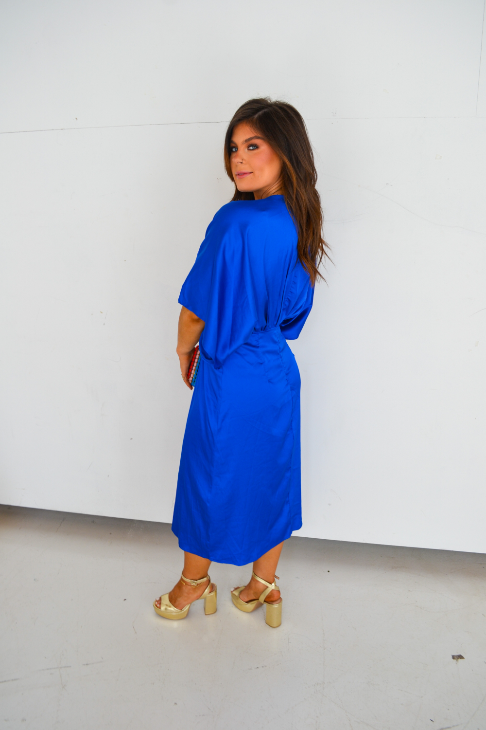 Shelby Satin Midi Dress - Seven 1 Seven