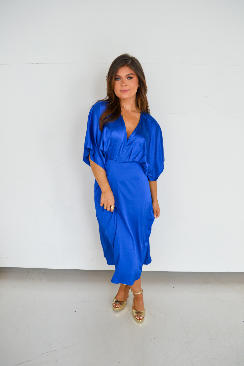 Shelby Satin Midi Dress - Seven 1 Seven