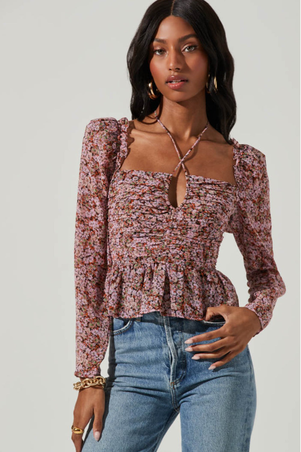 Toni Peplum Top Tops Seven 1 Seven 