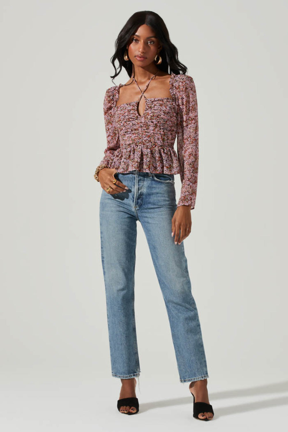 Toni Peplum Top Tops Seven 1 Seven 